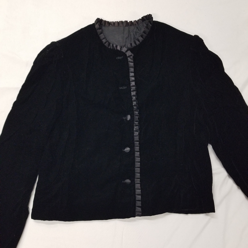 Vintage velvet jacket - Picture 7 of 13